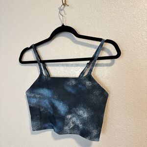 Nike Blue Tie-Dye Long Line Sports Bra Medium
